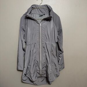 Athleta gray silver dippity anorak jacket size small